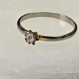 Vintage Gold and Silver Buttercup Ring